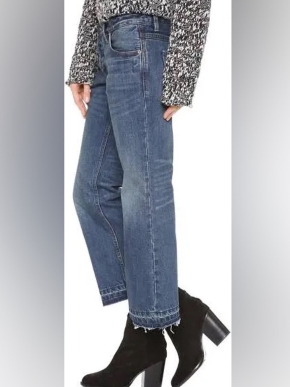 Free People Chelsea Cropped Flare Jeans Denim 29 Blue Crop Denim Jean